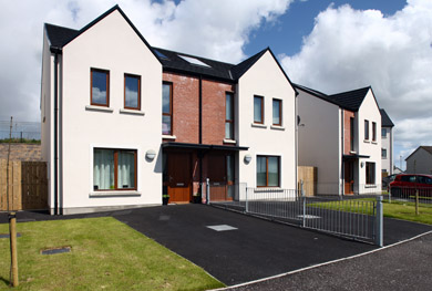 The new social housing scheme at Ardilea in the Flying Horse in Downpatrick has won an award. 