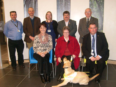 The Down Disability Working Group with Pauline McKenna, centre front. 