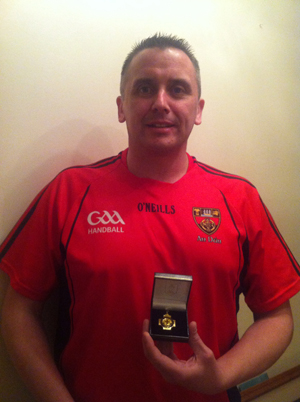 RGU handballer Tom Savage has won an Ulster title. 