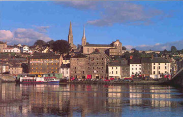 New Ross in County Wexford. Still linked to Newcastle, County Down. 
