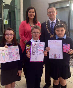 Local school children took part in a Home Accident Prevention poster competition. 