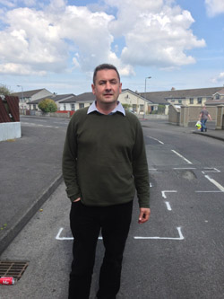Cllr Willie Clarke has welcomed road repairs at the Burrendale Estate in Newcastle.
