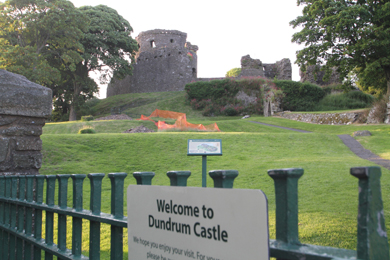 Mystery of the past - the ownership of the road to Dundrum Castle is being investigated. 