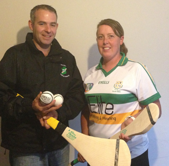 Councillor Paul Bribben with Caitríona McCrickard. 