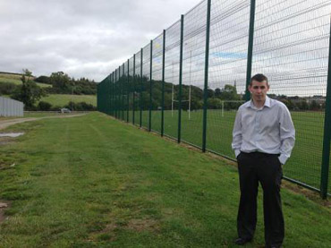 Councillor Stephen Burns at the Bann Road. 