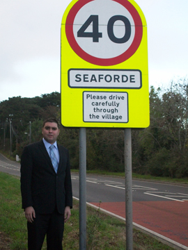 UKIP representative Alan Lewis calls for a reduction in the speed limit. 