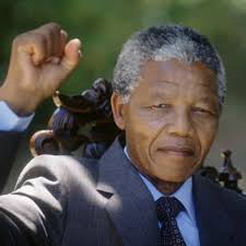 The late Nelson Mandela.