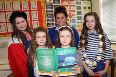 On the French language class were Alisha and Louise Lundy with St Mary's students Anna Connolly, Giselle Mahon and Sarah Vize.