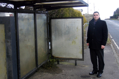 UKIP representative Alan Lewis calls for improvements to bus shelters across Down District. 