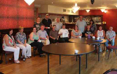 Members of Langley Road Conmmunity Assocation and Downpatrick Community Collective get together. 