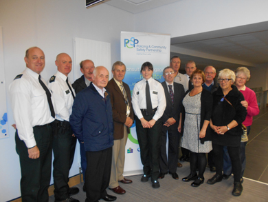 Police and community representatives at the fifth Down Neighbourhood Watch conference held in the Down Civic Centre.