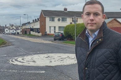 South Down MLA Chris Hazzard is supporting local Drumaness residents in their call for better road safety in the village. 