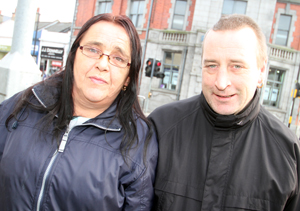Marlene McDowell and John Irwin from Downpatrick. 