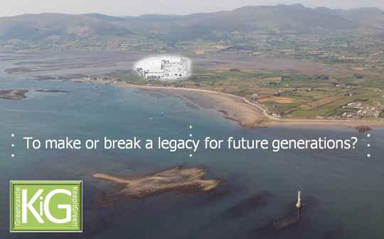An ariel view of Greencastle, Co Down. 
