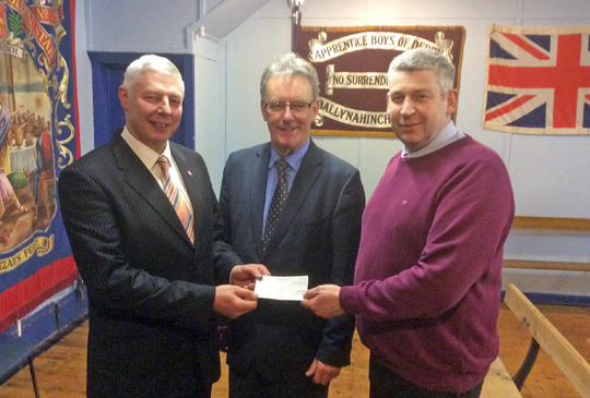 A contribution towards the renovation of the Ballynahinch War Memorial. 