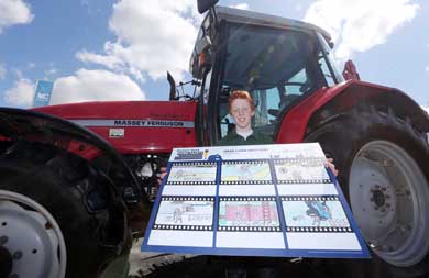 13-year-old Troy Watson was on hand at the Balmoral Show today to launch an important new resource to teach young people about farm safety. 