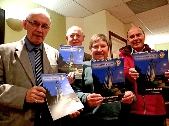 the Calendar Committee, from the left, Lions Vincent Murphy, Peter McKenny, Raymond Crea and Myles Milhench.