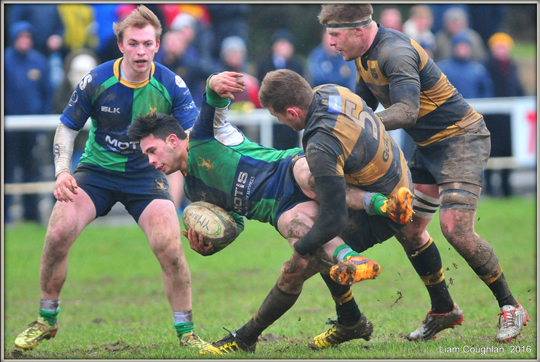 Sean Duggan upends Hinch's Manihera Eden.