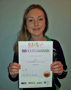 Amy Barr has excelled herself in volunteering.