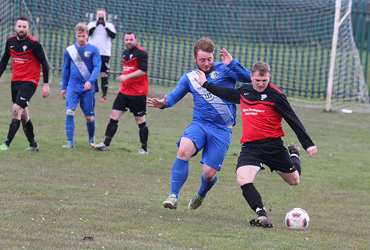 Ardglass winger Owen Curran in action against Immaculata.
