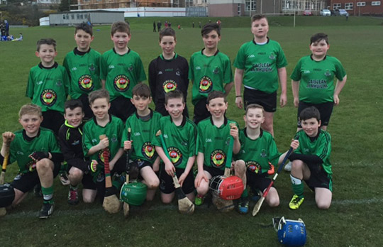 The Castlewellan GAC U-12 hurlers who beat Warrenpoint.