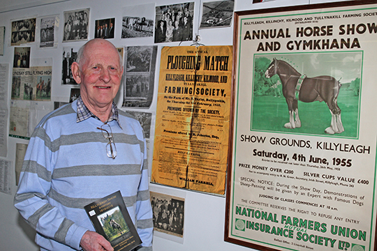 Present of the Killyleagh , Robert Morrison, at the exhibition of posters etc in the Killyeagh Library. 