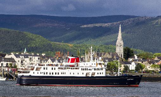 The Hebridean Princess docked in Warrenpoint.