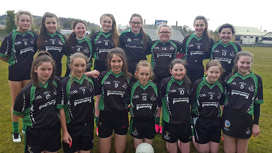 The Castlewellan U-14 ladies who played Newry Bosco.