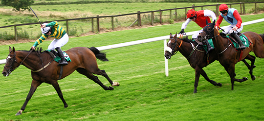 TEACHERS PET ridden by Luke Dempsey leads after the last from Urtheoneiwant and Genesta.