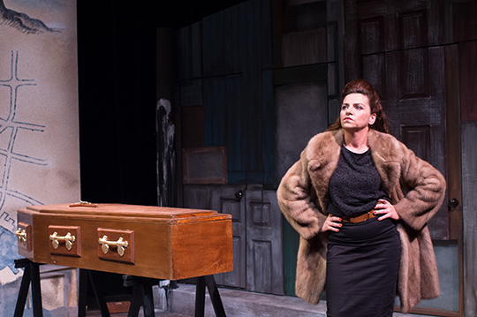 Maria Connolly in action in the bog comedy