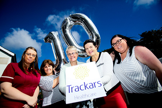 Pictured with MP for South Down, Margaret Ritchie, are members of the Trackars Healthcare team. L-R: Danielle Mathers, Community Care Worker; Tracey McLaughlin, Homecare Co-Ordinator; MP for South Down, Margaret Ritchie; Managing Director, Patricia Casement and Niamh Quinn, Operations Manager.