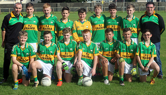 The Bright U-14 squad who took part in a blitz at Darragh Cross.
