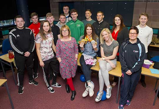 After winning four medals at the 2016 Paralympic Games in Rio de Janeiro, Co Down Paralympic champion and SERC sport student Bethany Firth has returned to college.