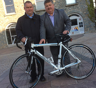 Charity bike run for MACS: Rowallene Councillors Terry Andrews and Billy Walker are taking to the road on likes on 10 December to raise funds for this homeless charity.