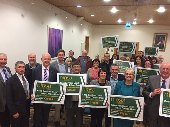 The community unites in opposition to the SSO closures proposed for Newcastle and Ballynahinch.