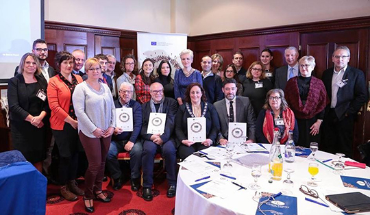 Newry, Mourne and Down District Council Chairperson, Councillor Gillian Fitzpatrick, with international project partners.