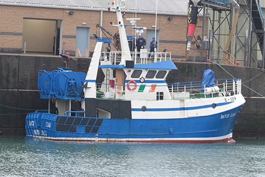 The David Liam, a new arrival in Ardglass fishing port.
